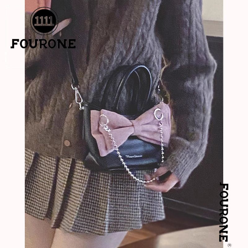 Popular niche bucket bag women's new autumn and winter bow crossbody bag temperament versatile handbag