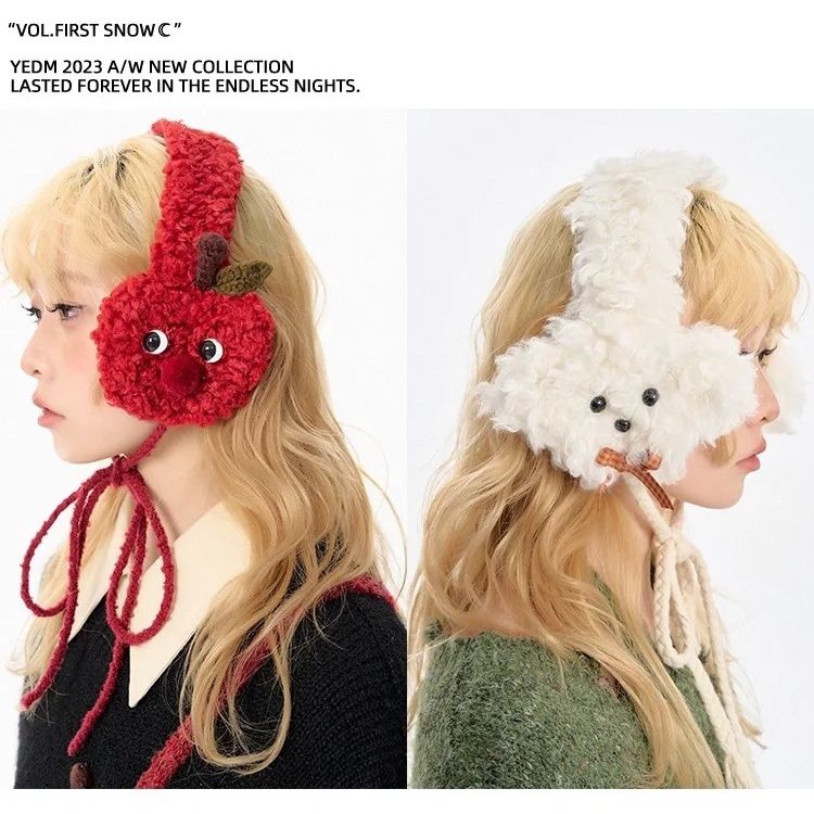 Plush earmuffs ear protection ear warm ear bag outdoor cycling warm earphone earmuffs women winter