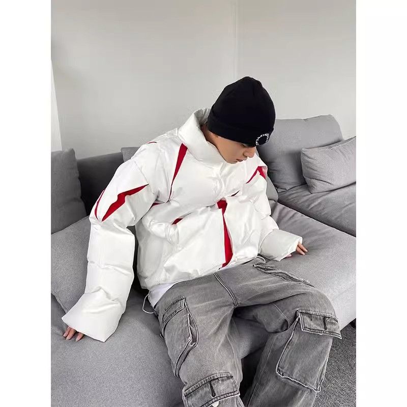 2024 Year of the Dragon, zodiac year, New Year's shirt, stand-up collar cotton coat, men's and women's winter thickened warm jacket, New Year's wear