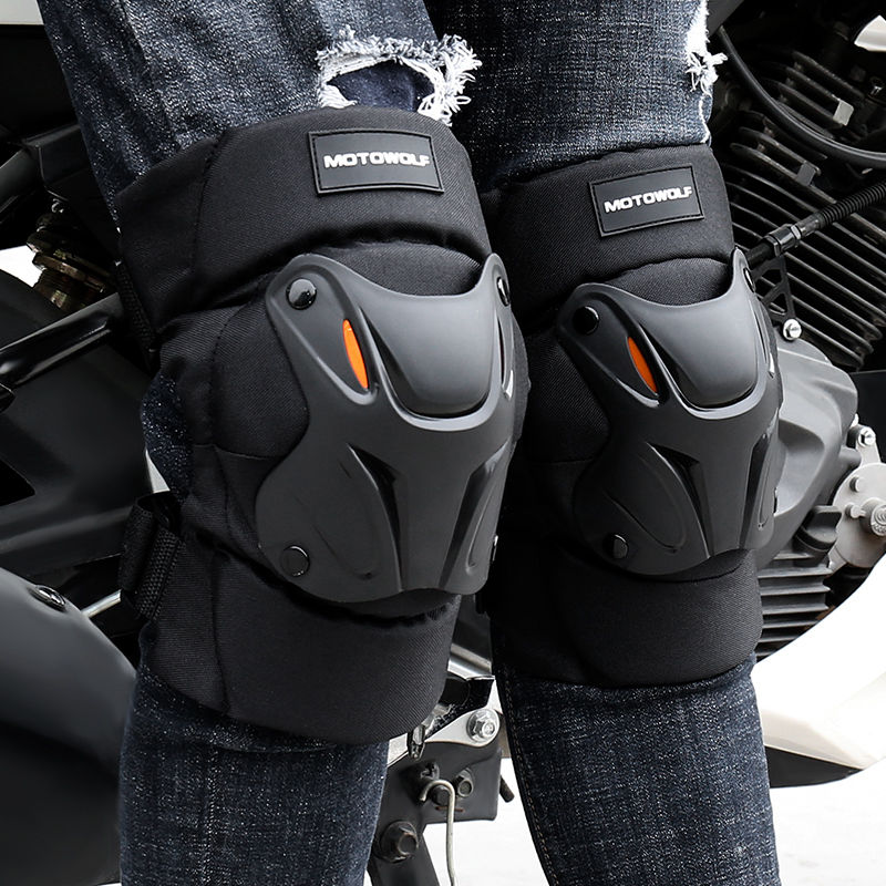 电动摩托车护膝盖防风保暖防寒机车骑士护具护腿夏季骑行装备短款