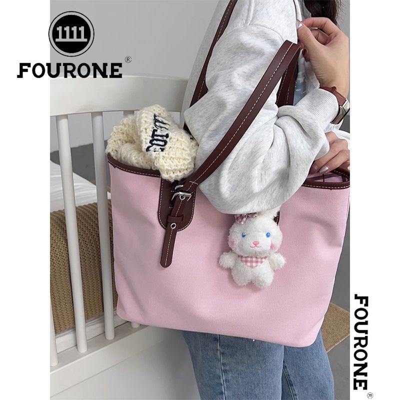Niche plaid large-capacity bag handbag commuting simple shoulder bag versatile new tote bag