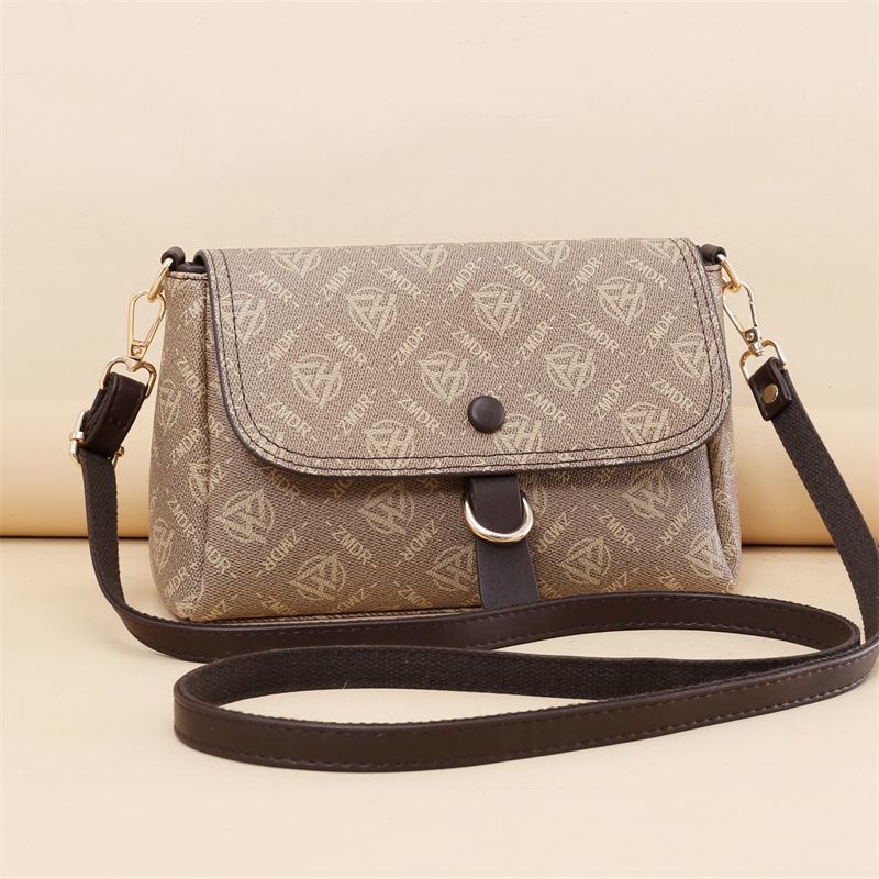 Temperament and fashionable women's bag, high-end new printed crossbody bag, middle-aged mother's gift shoulder bag, handbag