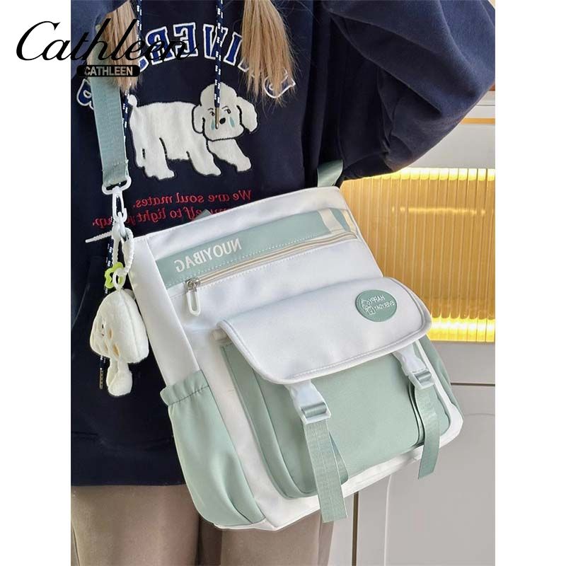 Small fresh large-capacity commuter crossbody bag Japanese forest girl lazy style student French shoulder bag