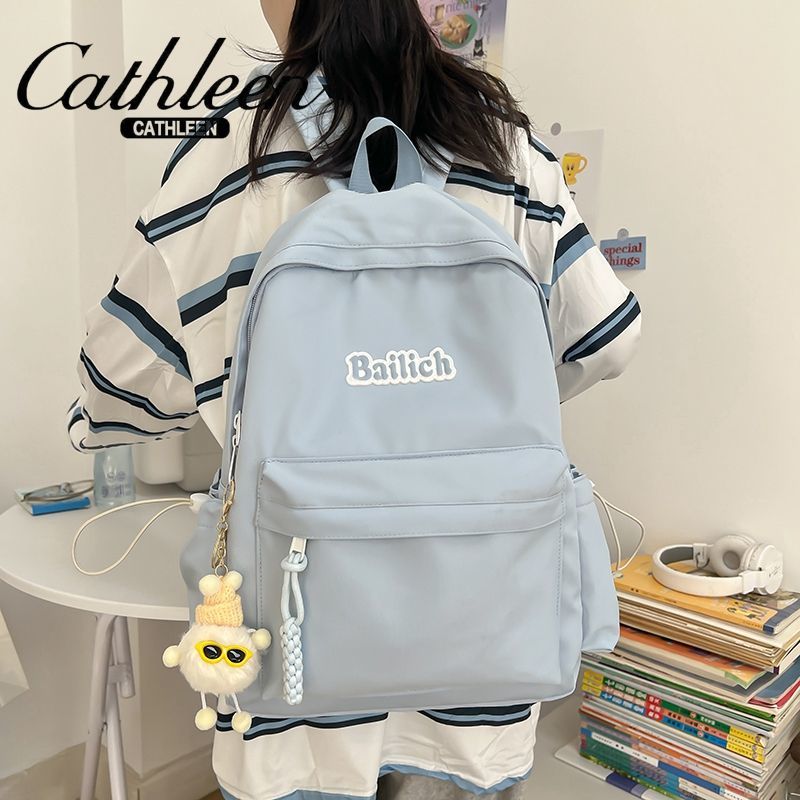 Japanese Harajuku girls' schoolbags, high school students and college students, simple college style backpacks, high-looking backpacks