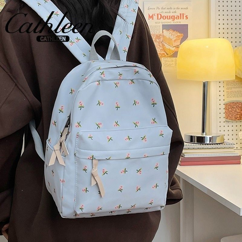 Sang Zhi's same cute little flower backpack Japanese new versatile middle school student campus school bag girl's backpack
