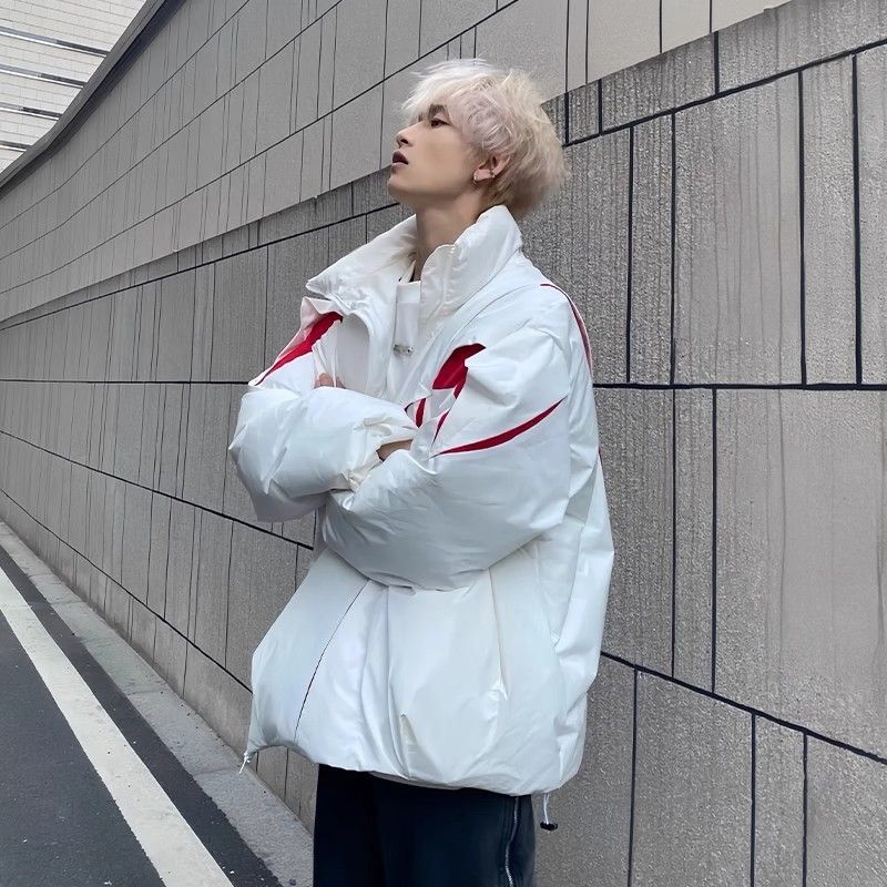 2024 Year of the Dragon, zodiac year, New Year's shirt, stand-up collar cotton coat, men's and women's winter thickened warm bread coat