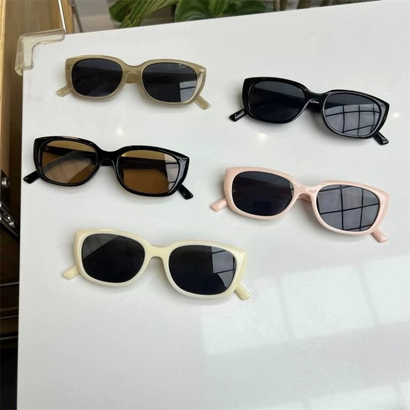 New Retro Small Frame Cat Eye Sunglasses Women's Round Face Polarized Sunglasses Advanced Sense_voghion.com
