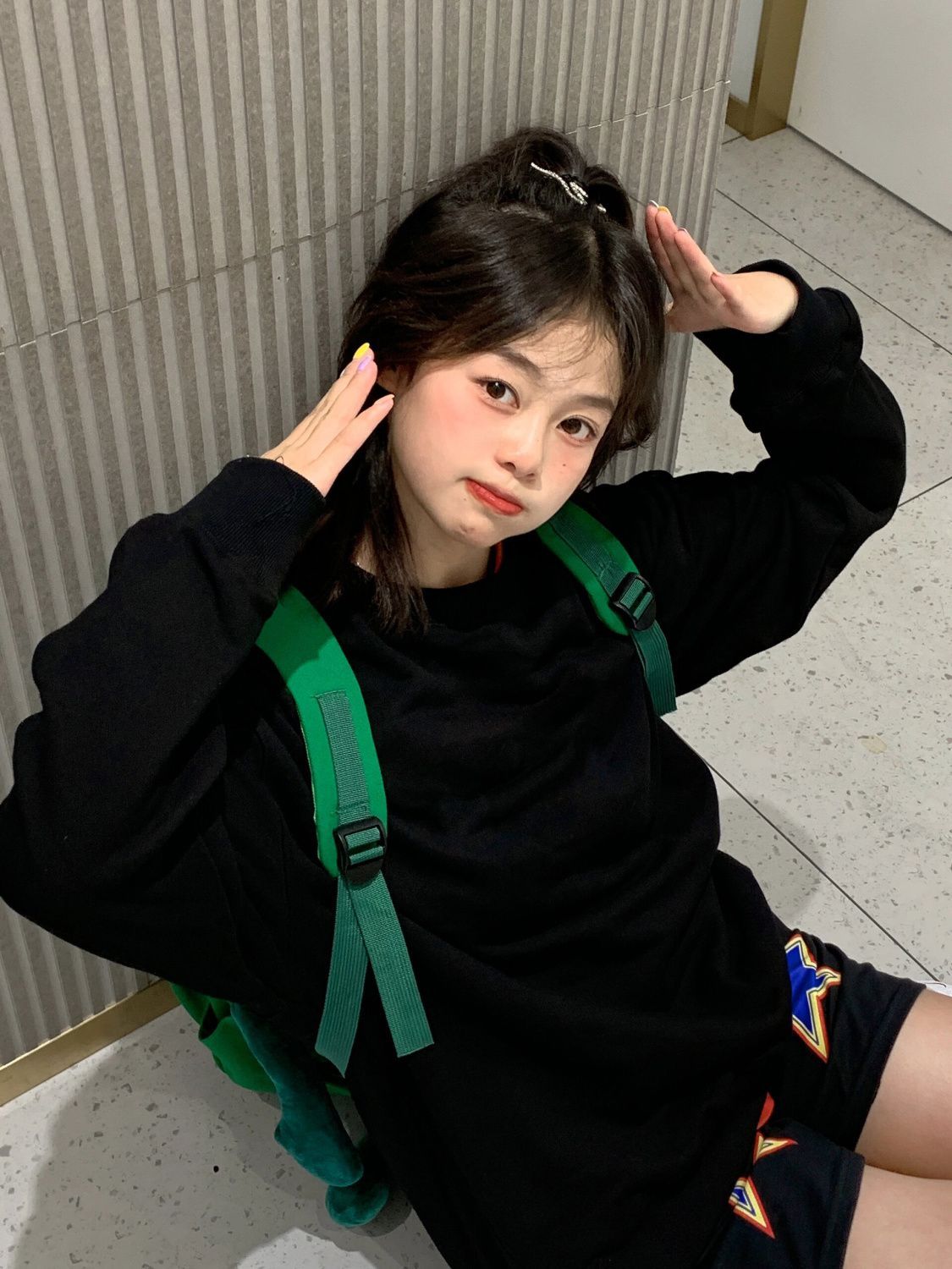 簡約通勤純色2024春秋季圓領衛衣女寬鬆個性百搭簡約慵懶風上衣