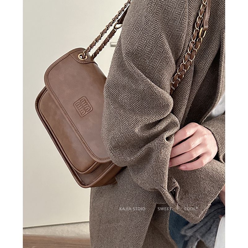 Retro large-capacity bag autumn and winter women's 2023 new trendy Korean chain briefcase Korean niche commuter bag