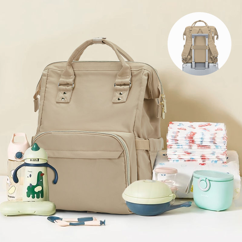 Mummy bag, mother and baby outing, lightweight new large-capacity backpack, school bag, women's multi-functional portable milk bag
