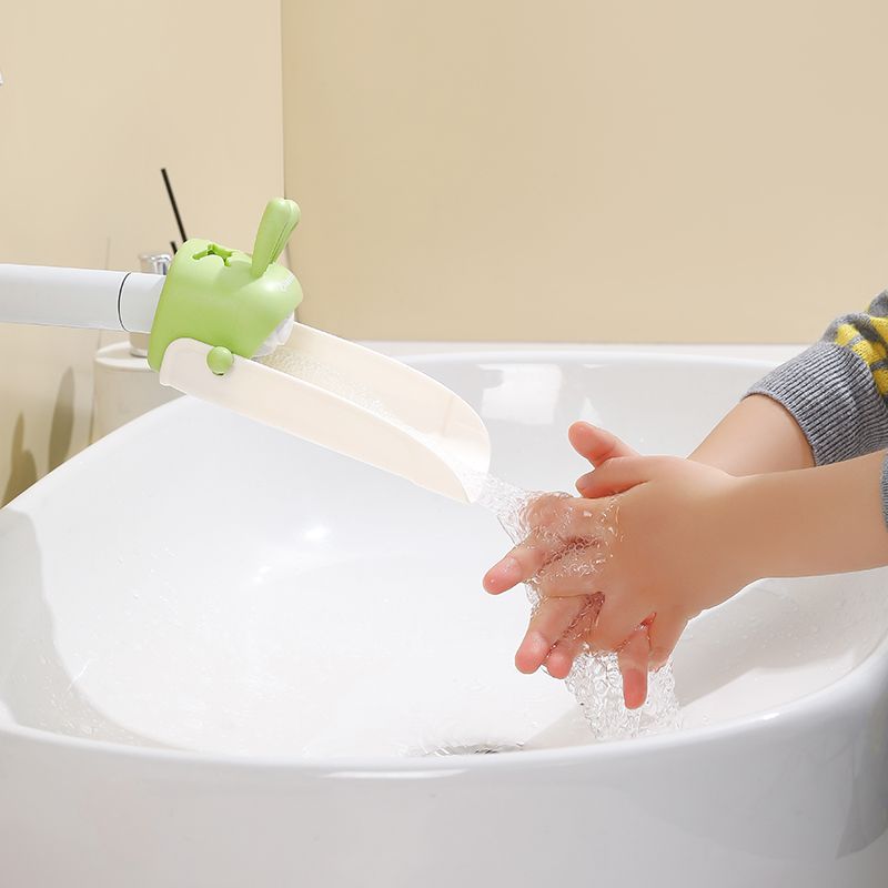 Rabbit faucet extender baby wash hands cute cartoon children universal silicone extension extension splash-proof artifact