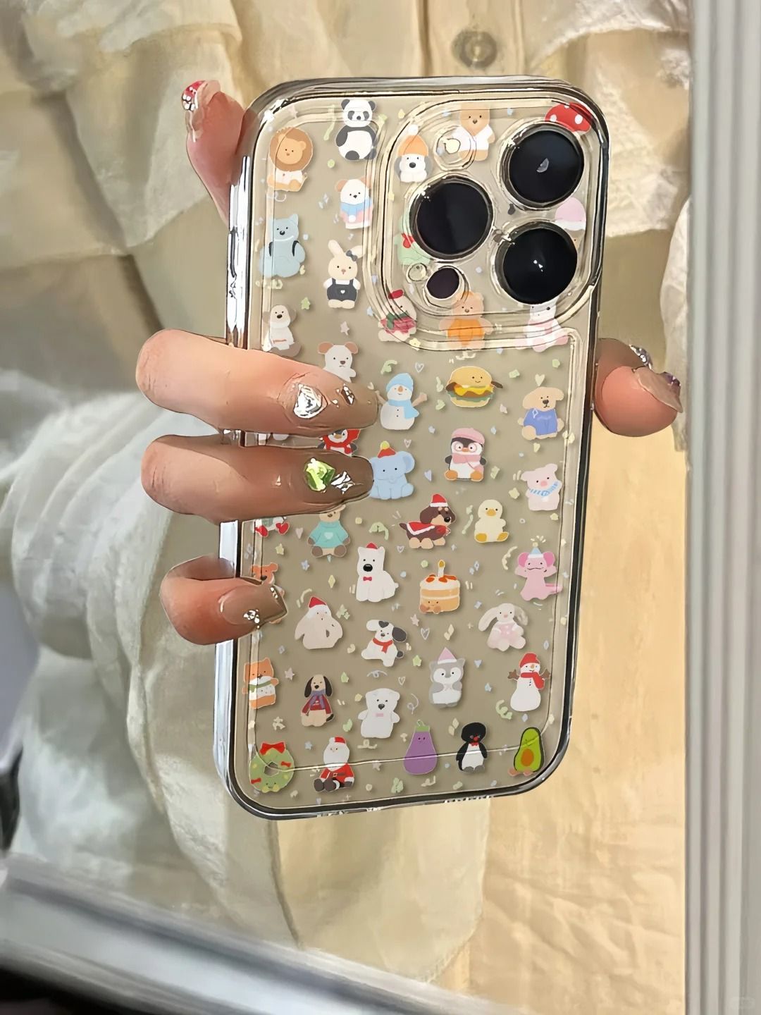 Large collection of dolls suitable for iPhone 15 PROMAX mobile phone case new 15 Apple 14 transparent 13/11 niche