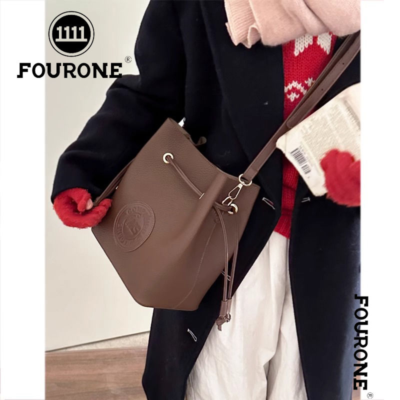 Niche design retro bag women's new fashion bucket bag high-end versatile commuting crossbody bag