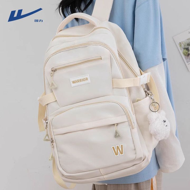 Backpack for women, large capacity, simple, lightweight, fashionable, casual and versatile travel bag for high school students, new style