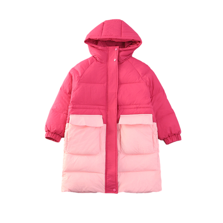 儿童羽绒服女童2023秋冬季新款小女孩洋气冬装长款白鸭绒保暖外套