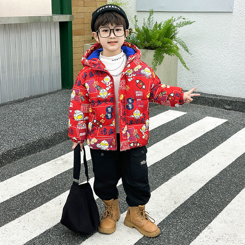 漢服男童喜慶過年服冬裝2024新款兒童中國風唐裝寶寶龍年周歲禮服