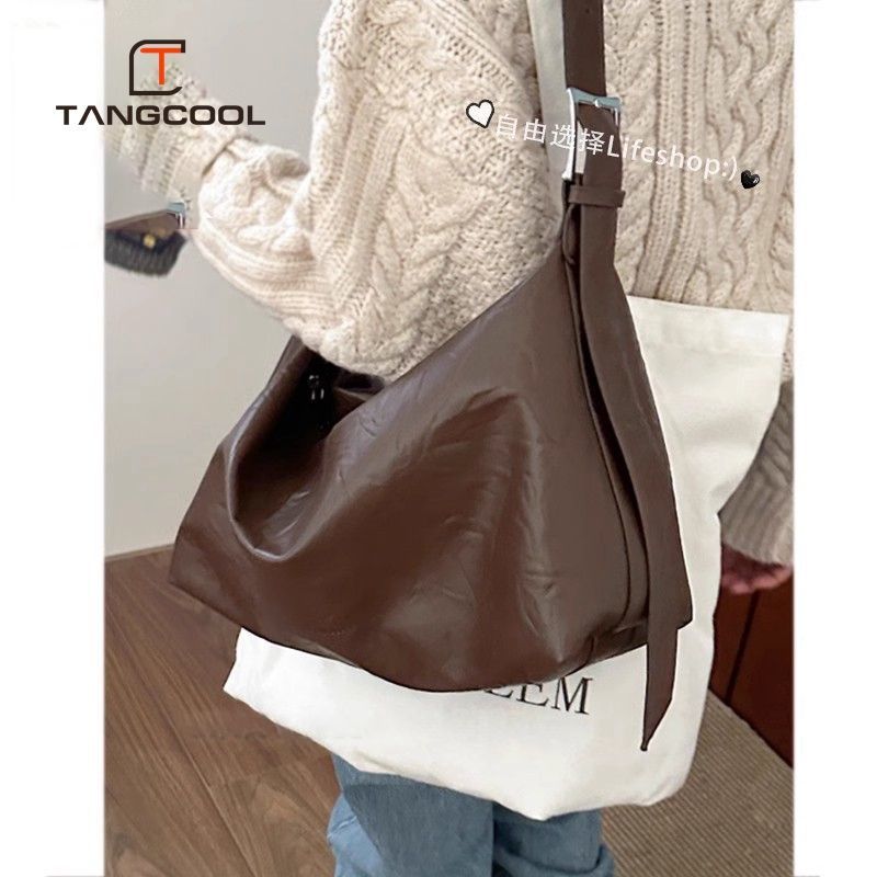 High-end large-capacity bag for women, new autumn and winter fashionable commuter shoulder bag, versatile cross-body tote bag