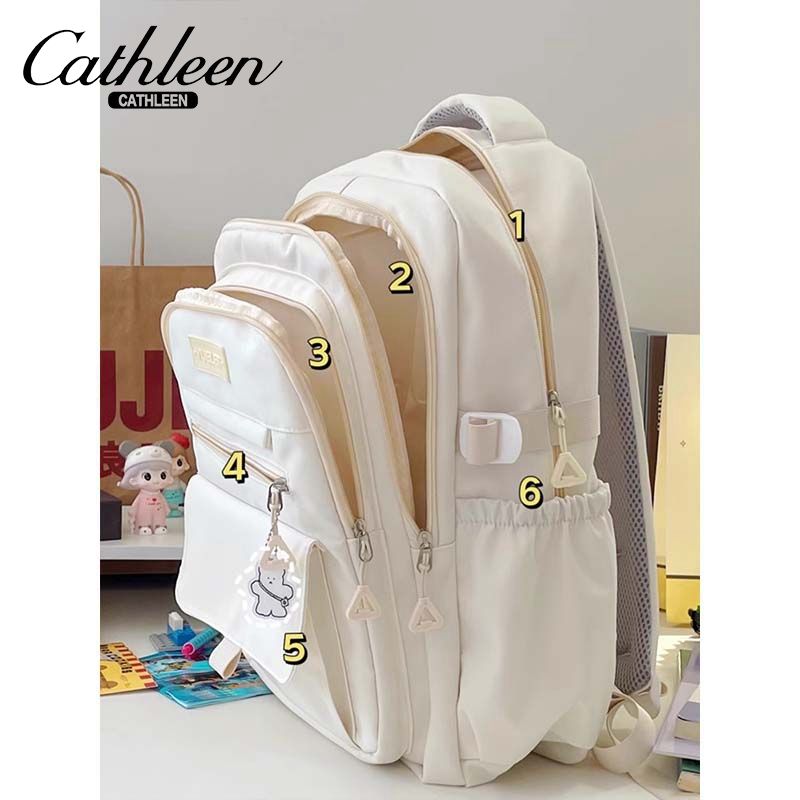 High-looking Japanese junior high school bag with large capacity, female high school niche backpack, simple and versatile computer back
