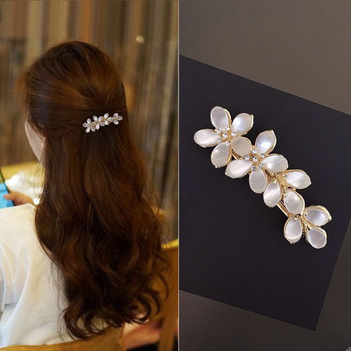 Elegante fermaglio per capelli coreano fiore occhio di gatto_voghion.com