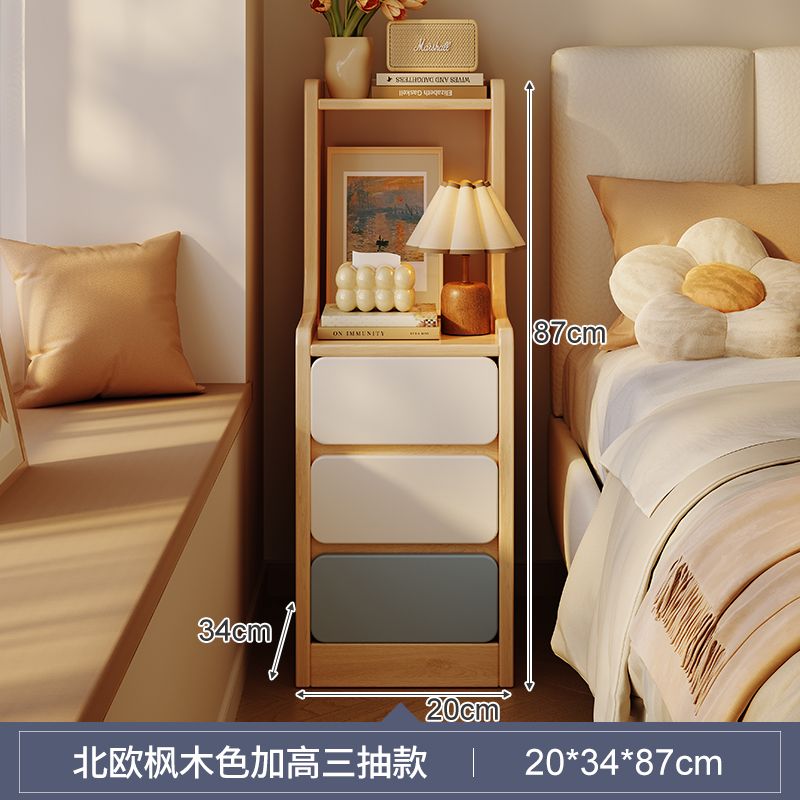 极窄床头柜小型迷你20公分床边超窄夹缝柜现代简约卧室床头置物架