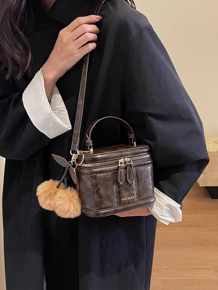 今年流行包包女2023新款高級感復古手提包秋冬質感單肩斜挎水桶包