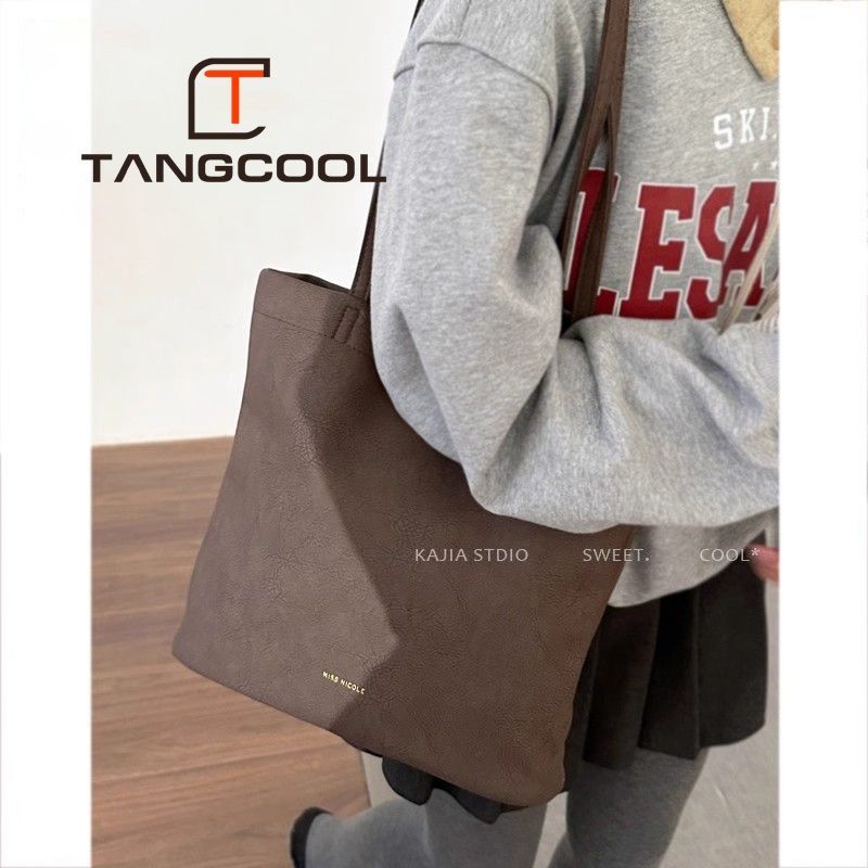 Bags Women's Tote Bag Large Capacity Autumn and Winter Retro Versatile New Portable Shoulder Bag High-end Commuting Bag