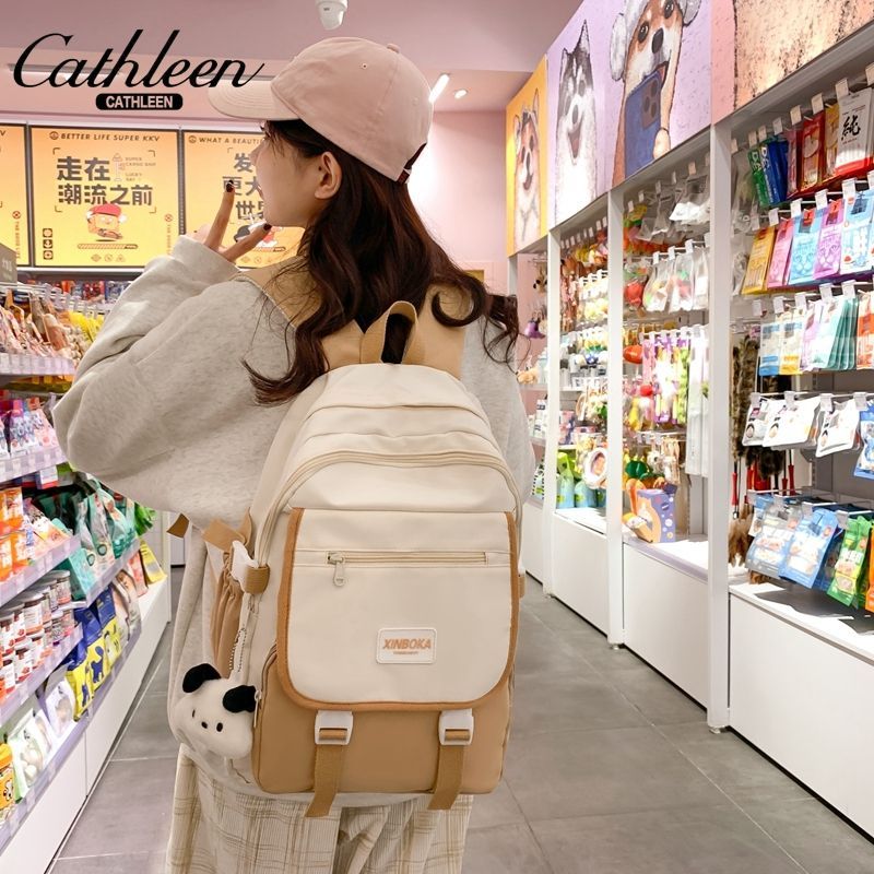 凯思琳韩国大容量学院日系少女可爱书包百搭高中生双肩包电脑背包