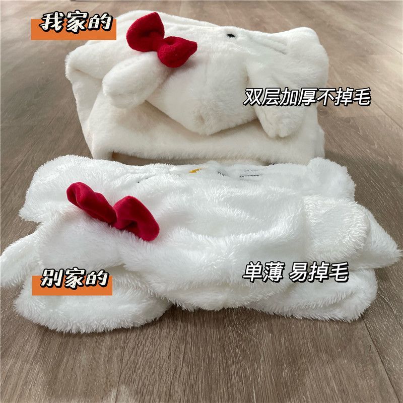 Hey pig/cute kt cat pacha dog hooded neck scarf thickened warm plush gloves hat scarf all in one for women