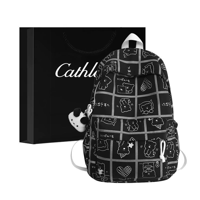 Kathryn's schoolbag, Korean version for primary school students, junior high school students, large-capacity fresh backpack, cute travel backpack for junior high school students, trendy