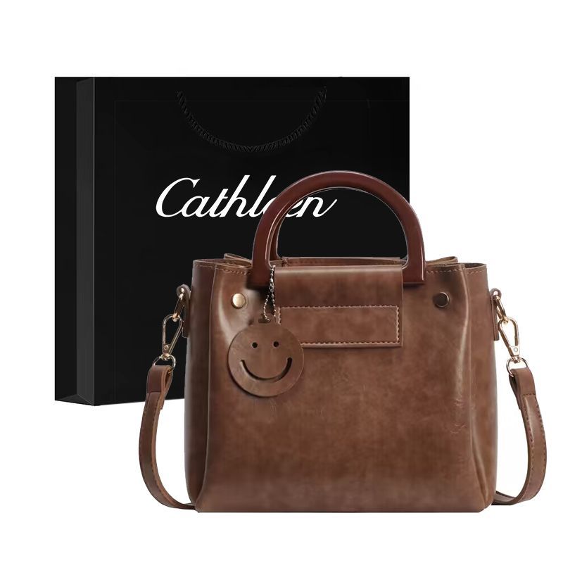Kathryn women's new handbag bucket shoulder niche fashion high quality versatile outing high value and sweet
