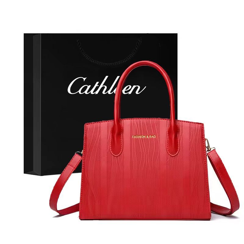 Kathryn red bag women's new high-end wedding bag crossbody bag large capacity handbag wedding bridal bag