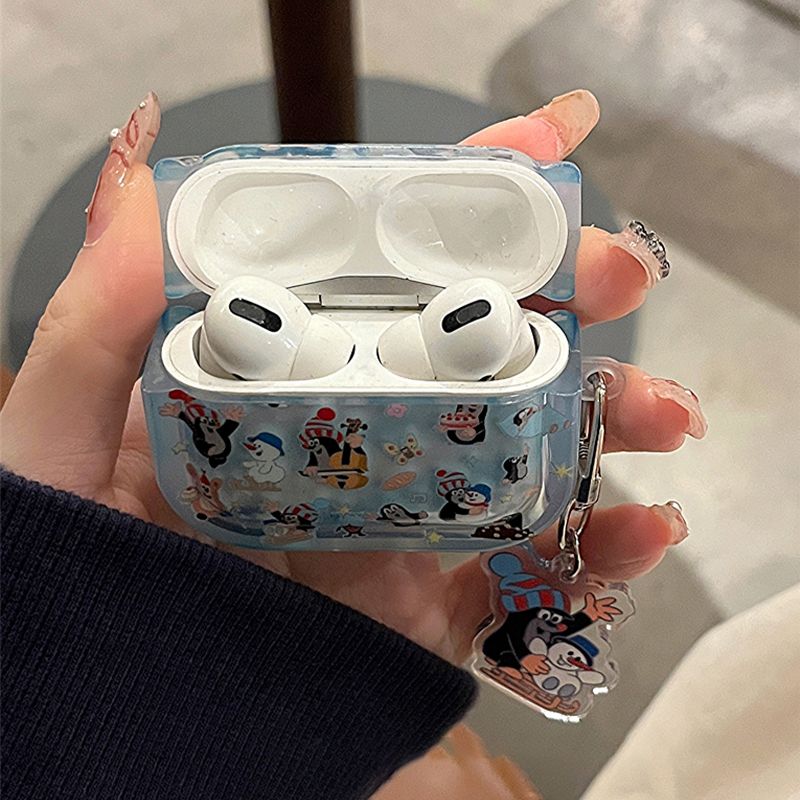 Cartoon mole suitable for airpods3 protective case airpods headphone case pro Apple third generation headphone protective case