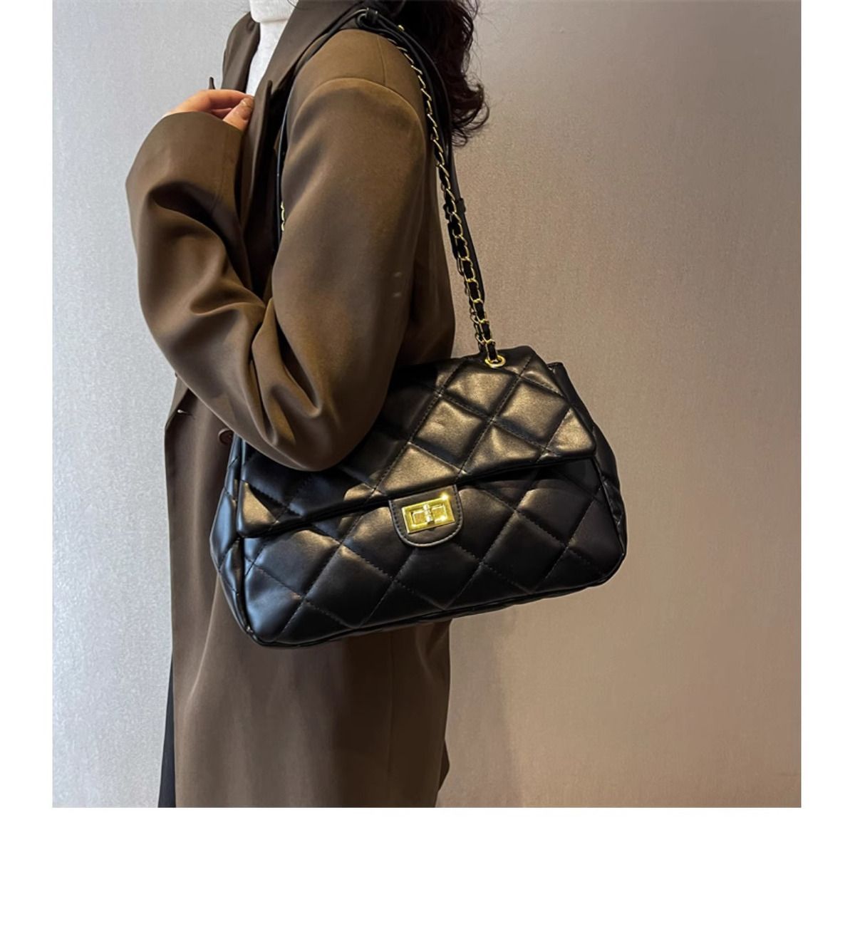 Genuine Leather Tote Women, Large Capacity, 2023 New Autumn Winter Model, Stylish And Sophisticated, Crossbody Shoulder_voghion.com