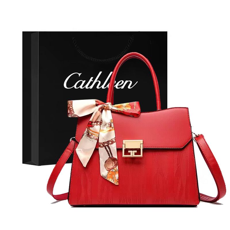 Kathryn red bag women's wedding bag high-end wedding women's large-capacity handbag birthday gift bag women's bag