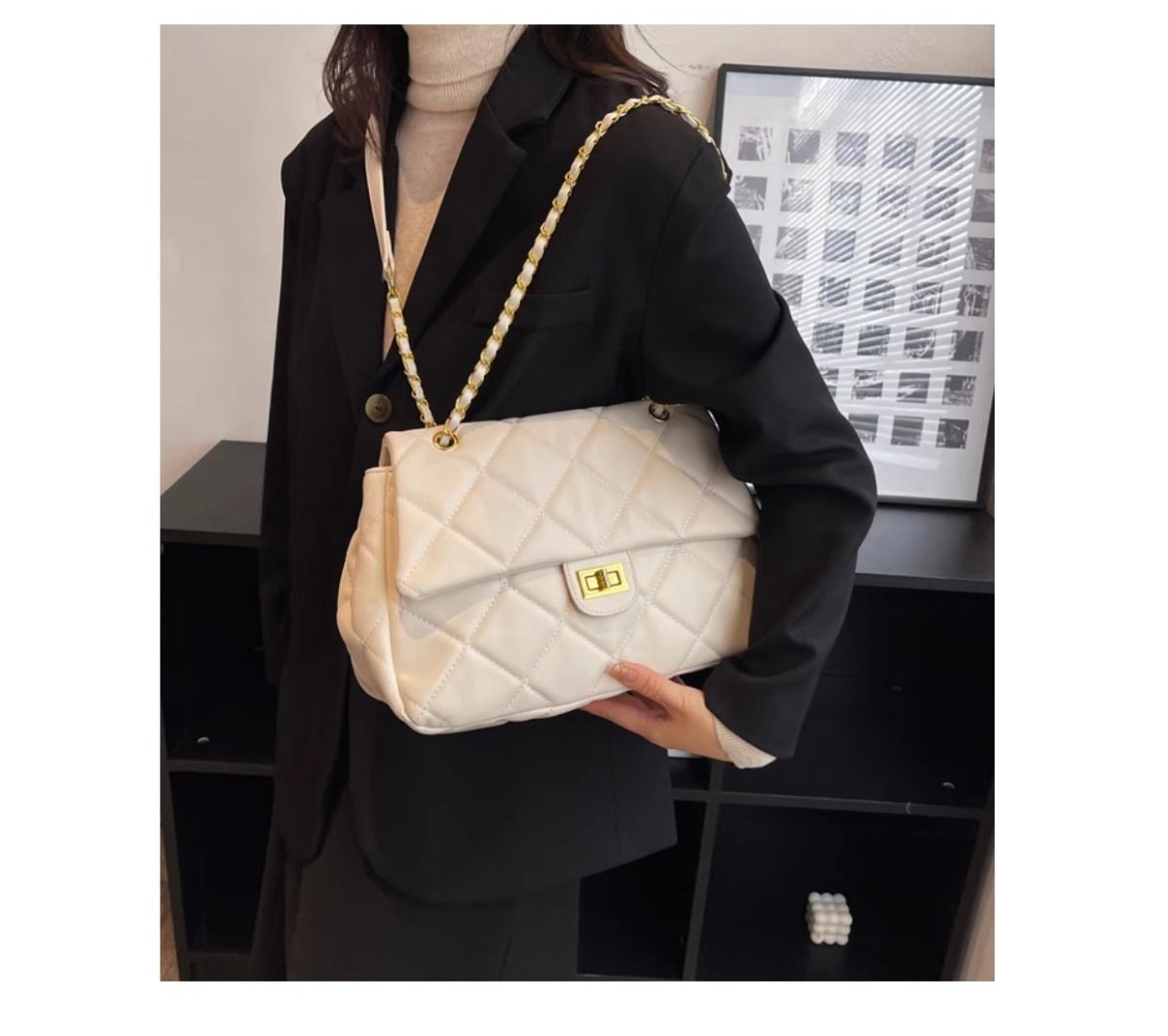 Genuine Leather Tote Women, Large Capacity, 2023 New Autumn Winter Model, Stylish And Sophisticated, Crossbody Shoulder_voghion.com
