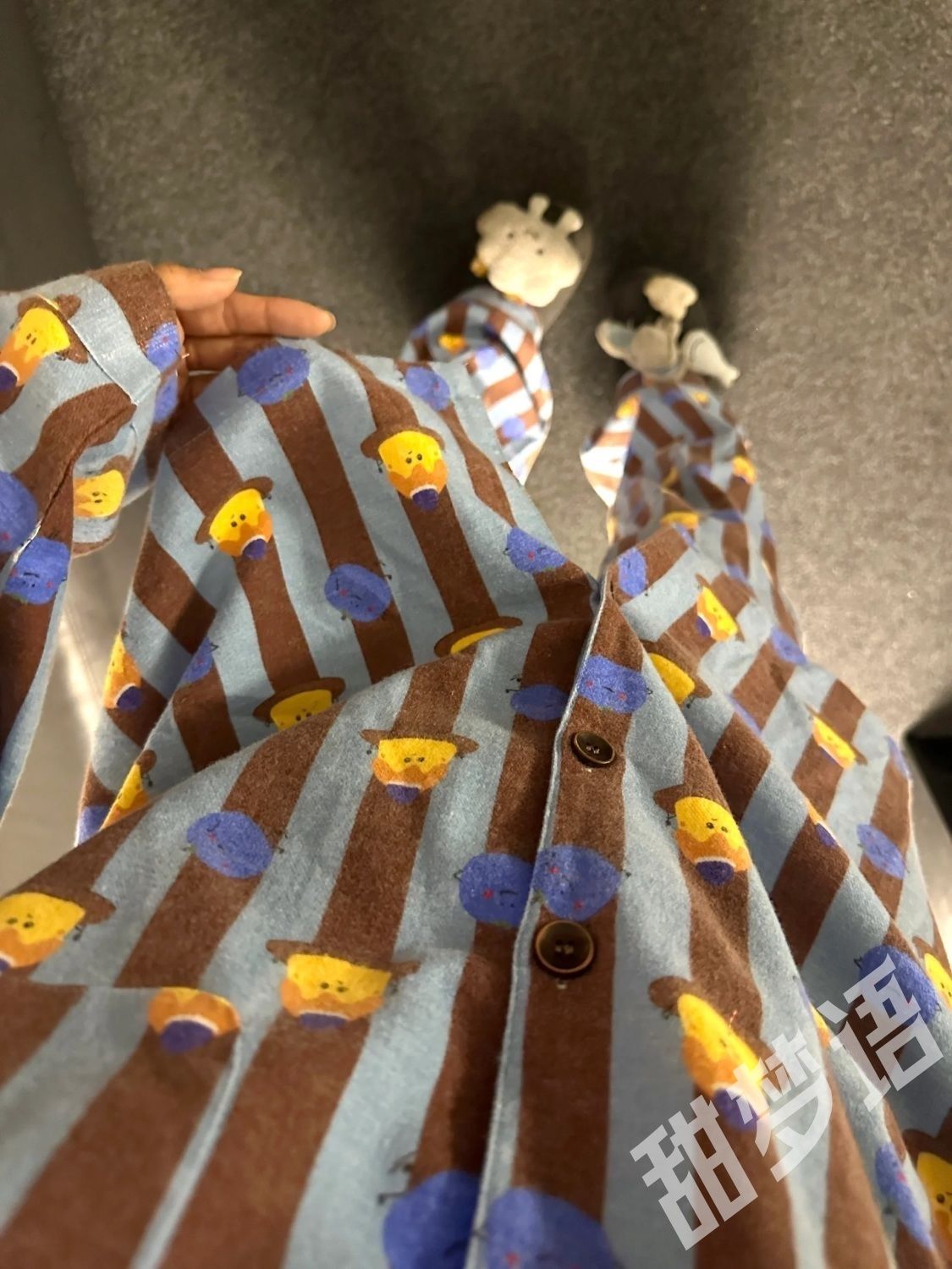可愛卡通印花慵懶風少女秋冬季加厚磨毛宿舍長袖睡衣女生休閒套裝