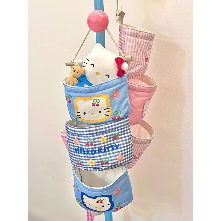 懸掛收納hellokitty掛袋門後床頭物袋布藝置房間神器床簾宿舍下鋪