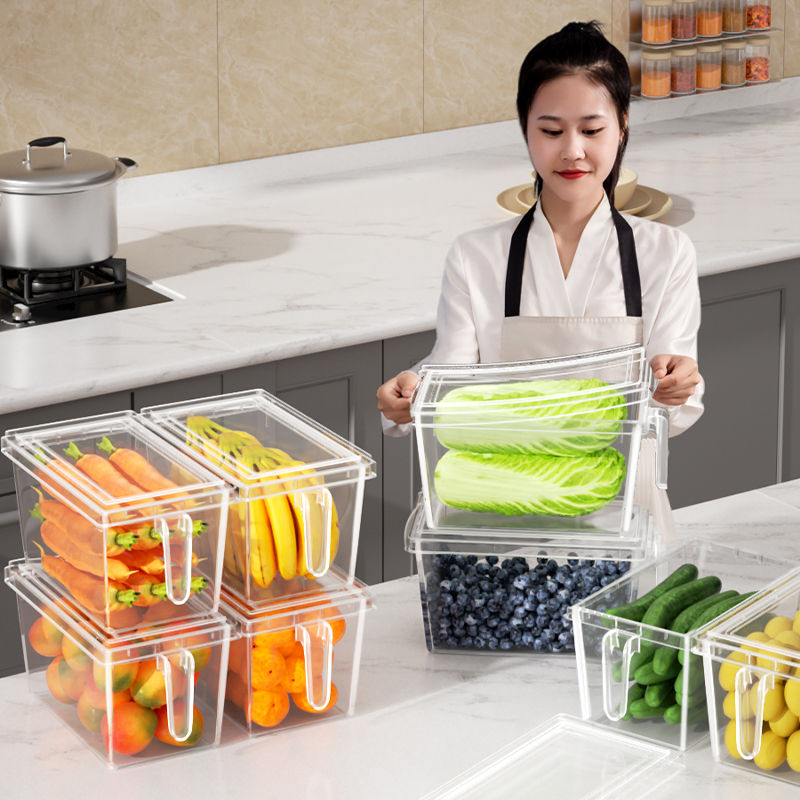 冰箱收纳盒厨房饺子果蔬鸡蛋冷冻专用整理盒食品级保鲜盒储物神器