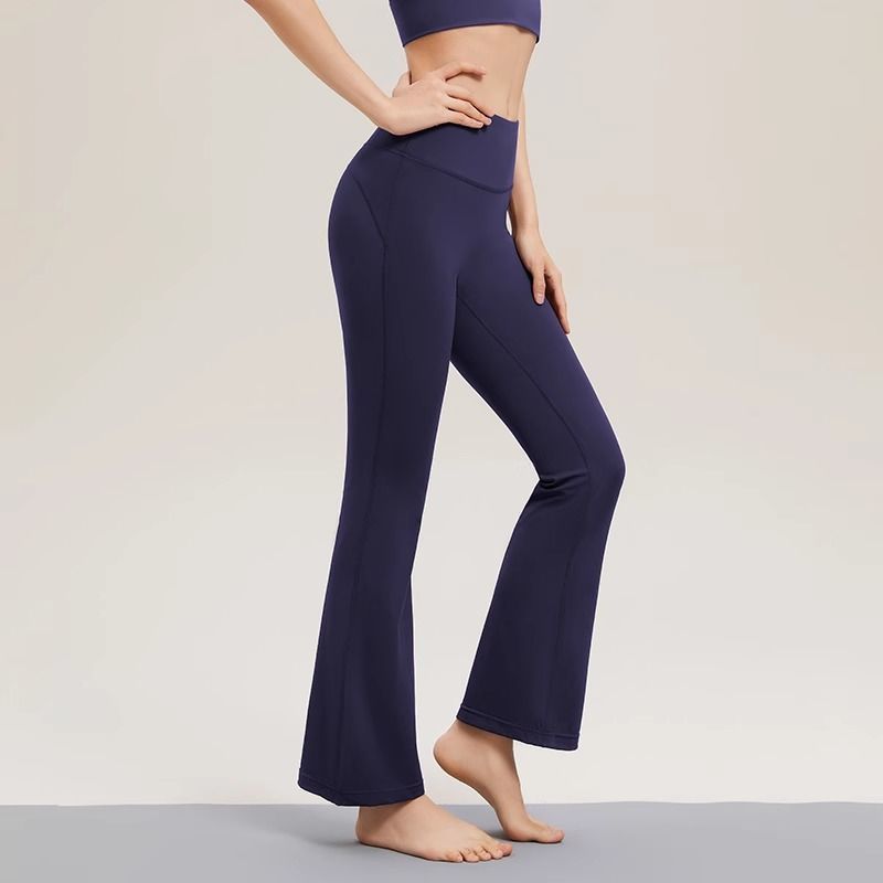 范斯蒂克新款瑜伽裤女紧身长裤高腰舞蹈健身运动微喇叭瑜伽新款裤