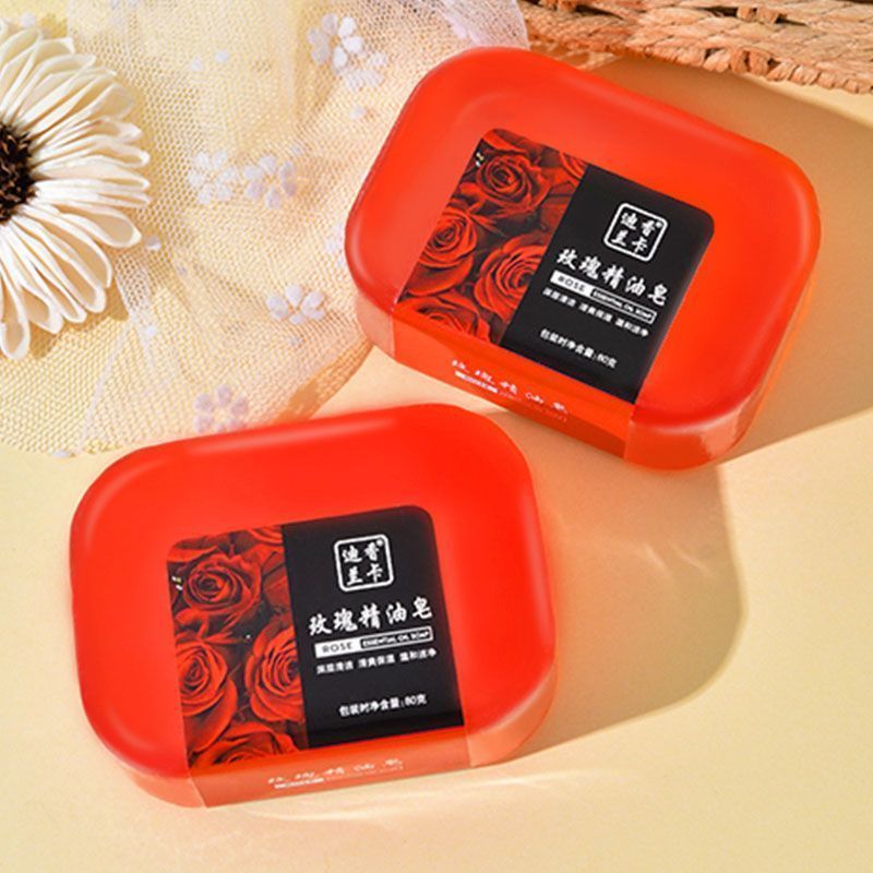 高档玫瑰皂手工级玫瑰精油皂正品透明皂留香全身植物香水除螨美白