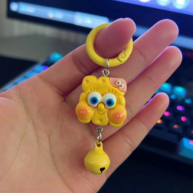 New SpongeBob SquarePants Patrick Star Keychain Cute Cartoon Pendant Girl School Bag Accessories Gift Best Friend