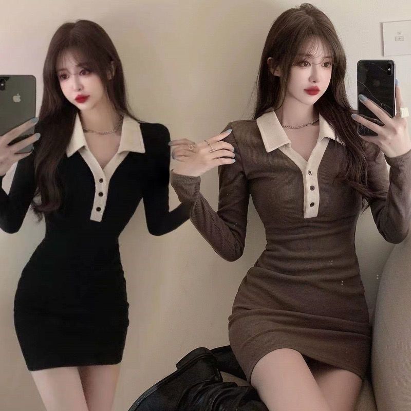 Pure Desire Hot Girl Hip-covering Knitted Dress Women's Autumn and Winter New Fashionable and Western Style Slimming and Slim Temperament Bottoming Skirt