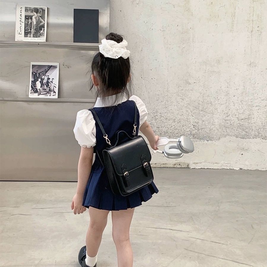 Girls College Style Suit 2024 Korean Version JK Uniform Two-piece Girl's Shirt Campus Style Pleated Skirts Summer Wear