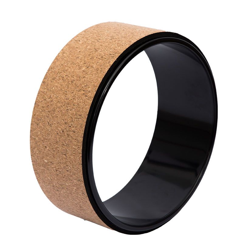 Natural Cork Wheel For Stretching Posture Correction, Waist And Back Flexion Tool, Yoga Circle_voghion.com