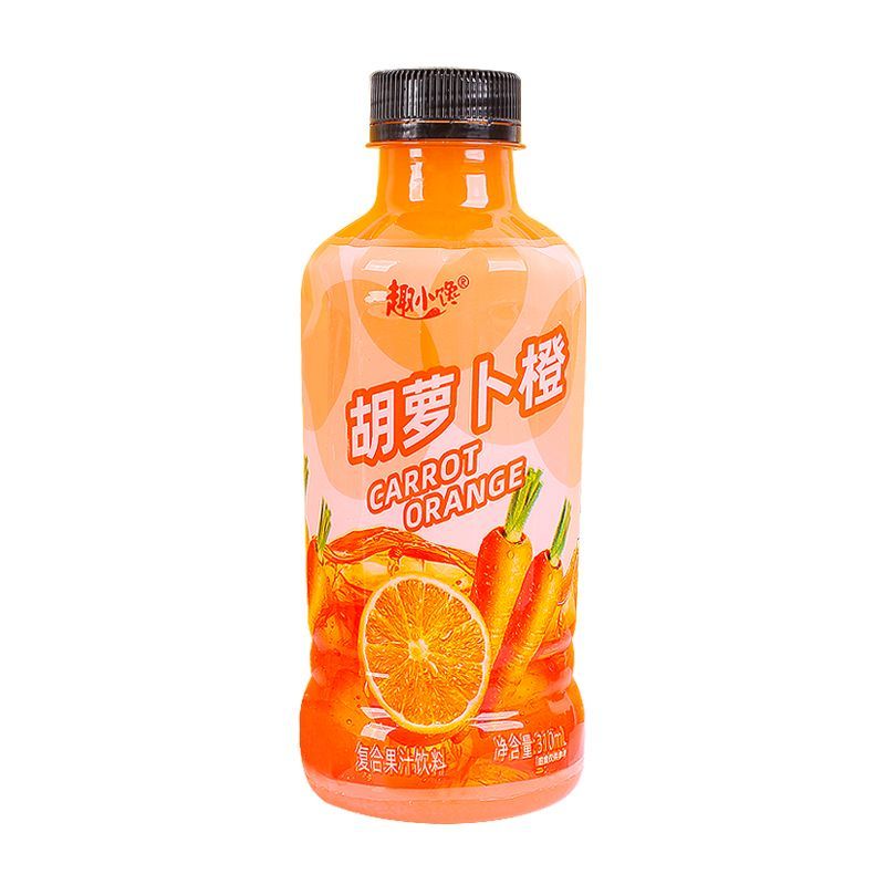 胡萝卜橙复合果汁饮料整箱310ml小瓶装胡萝卜汁橙汁果味饮品