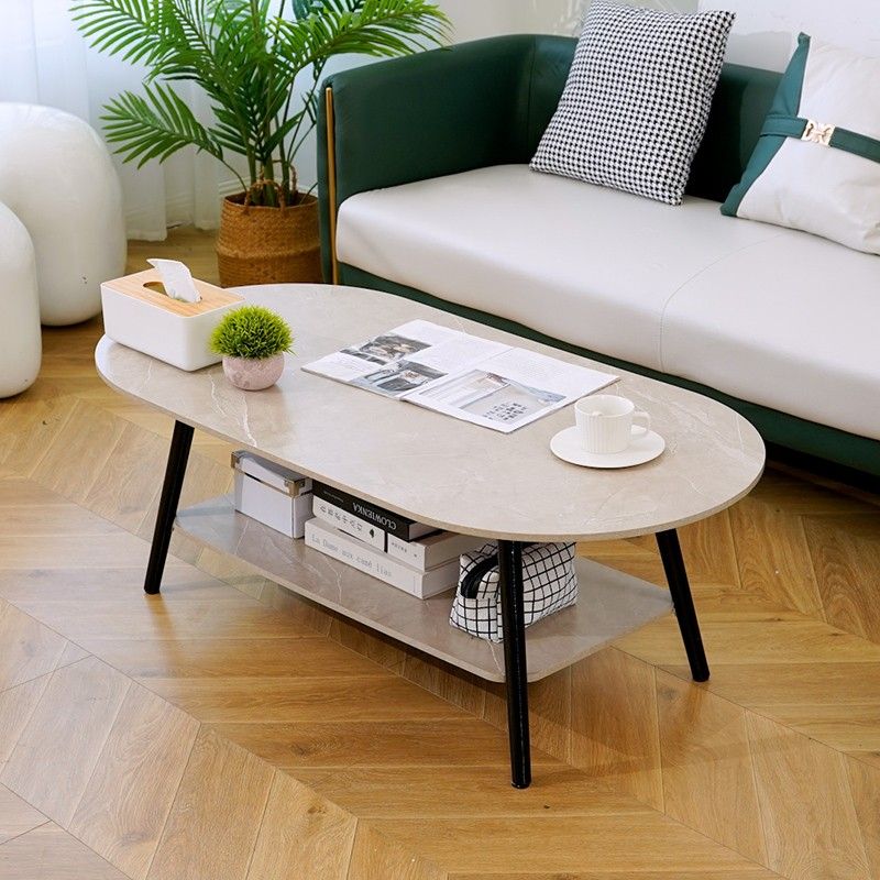 茶几桌客厅家用小户型出租屋双层简易茶几简约现代创意实木腿桌子