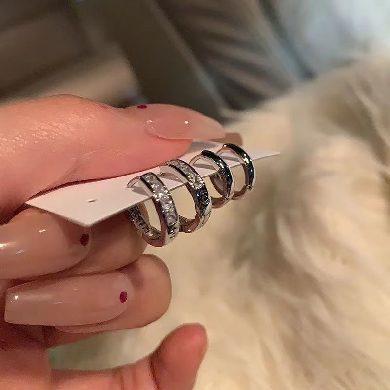 4-Piece Set! No Need To Remove While Sleeping! Exquisite Versatile With Unique Design Sense Women, High-End Stud_voghion.com