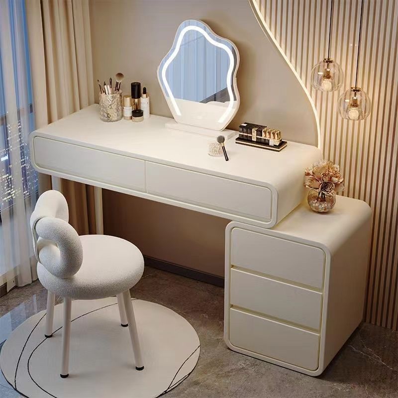 卧室梳妆台现代简约2024新款轻奢床头柜化妆台一体化妆柜化妆桌子