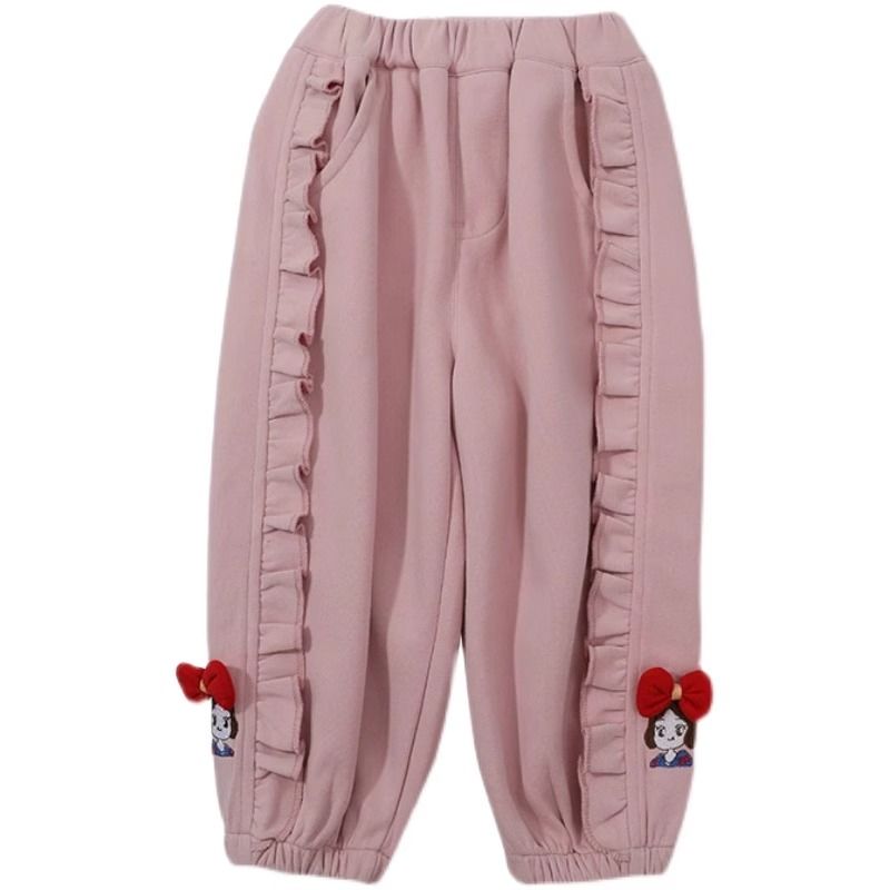 Girls' pants spring and autumn 2024 new style children's style spring sweatpants baby spring outer wear sports casual cotton