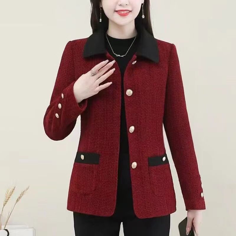 Xiaoxiangfeng jacket women's 2024 spring and autumn new style foreign style middle-aged mother's top spring high-end celebrity temperament suit